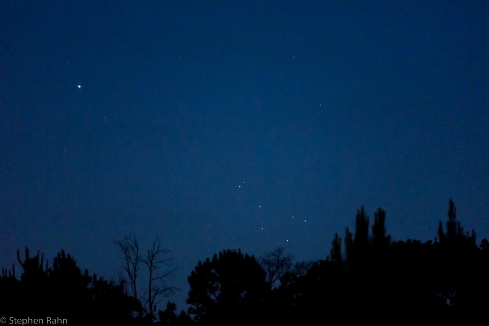 Mercury and the Pleiades
