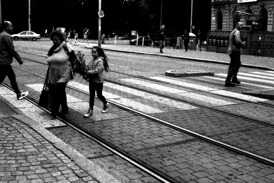 Canon EOS 30 with Canon EF 50mm f/1,8 II - People on Crosswalk