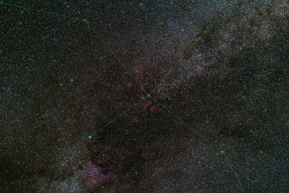 Gamma Cygni Region - Annotated