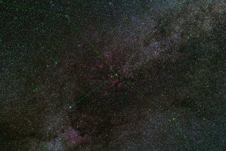 Gamma Cygni Region - Annotated photo