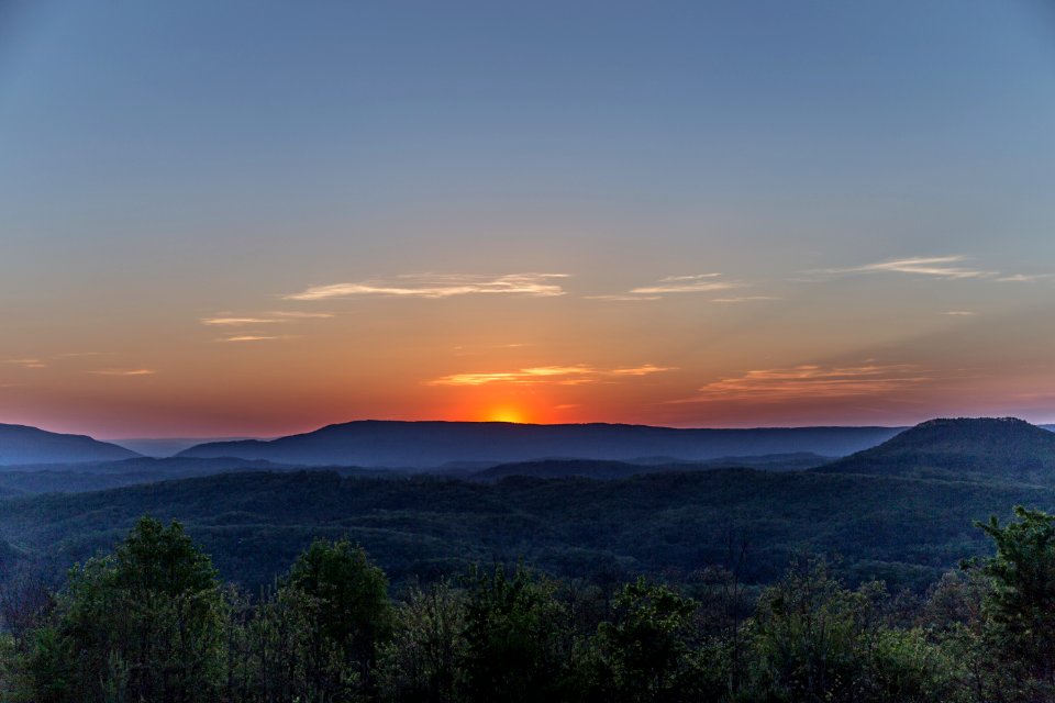 Sunset from Buck Bald Mountain