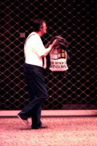 Praktica MTL 3 with Helios 44-2 - Man with a Microsoft Bag