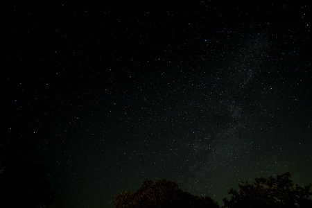 Big Dipper, Little Dipper, and a bit of the Milky Way