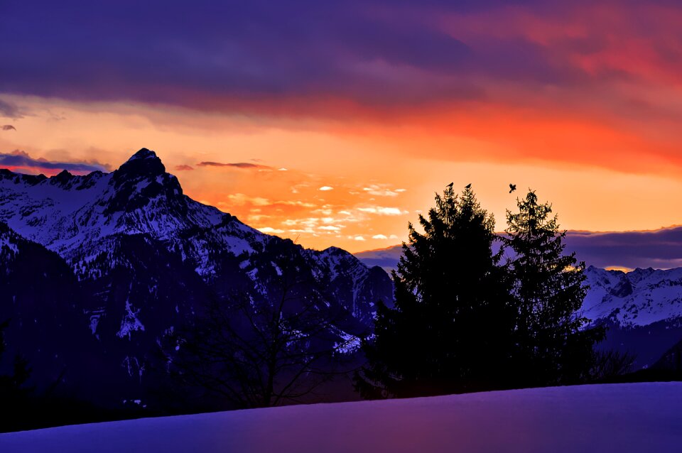 Lighting morning winter