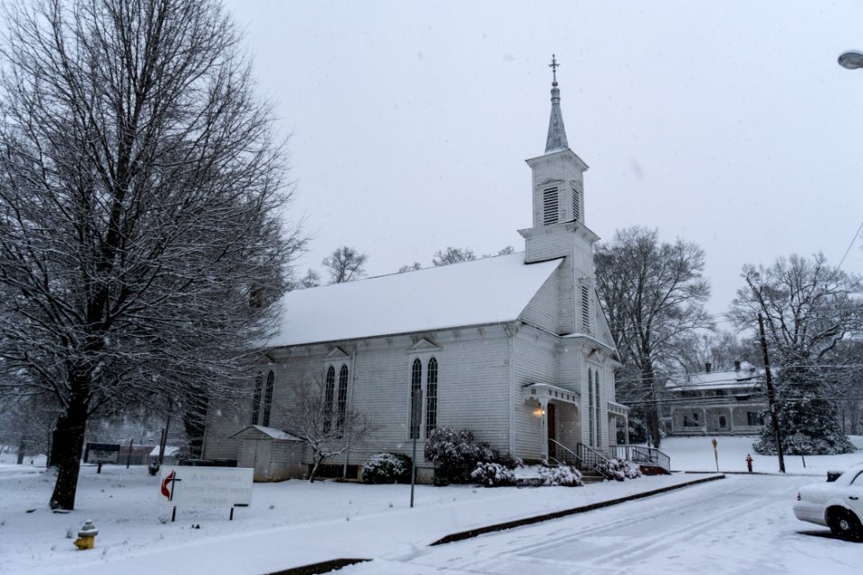 Snow in Adairsville, Georgia 2-25-15