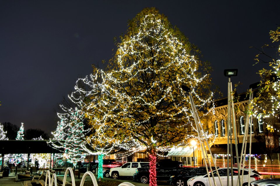 Holiday Lights in Downtown Macon, Georgia