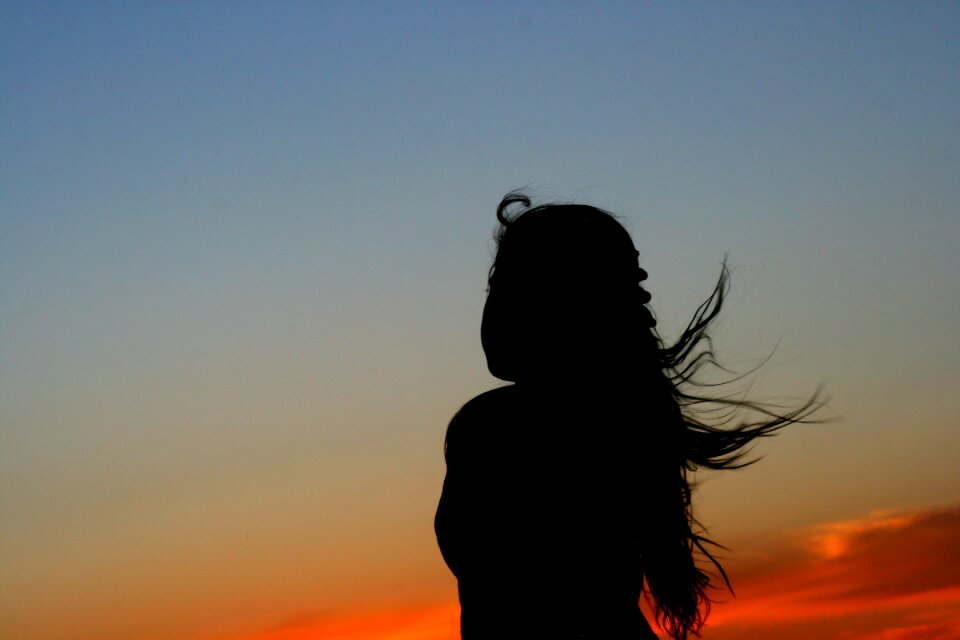 Wind silhouette sky
