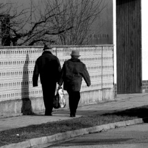 Praktica MTL 5 + Pentacon Electric 4/200 MC - Elderly Couple