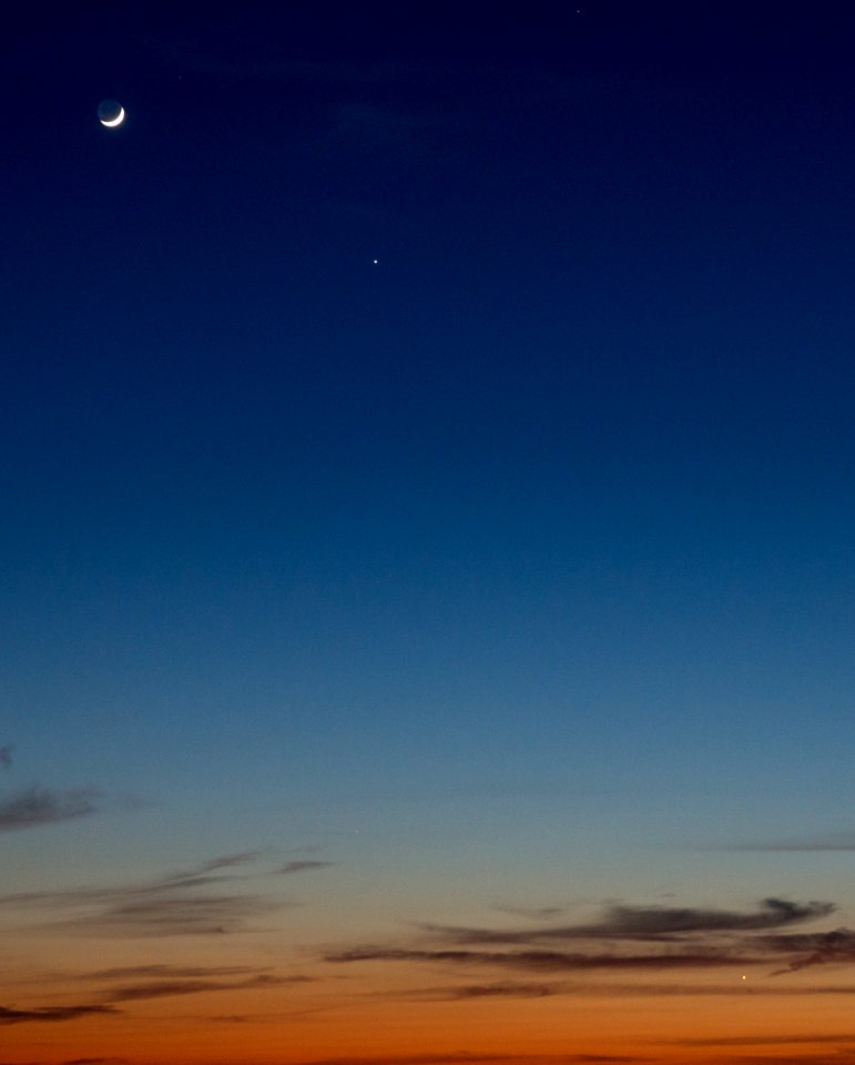 Moon, Jupiter, and Venus