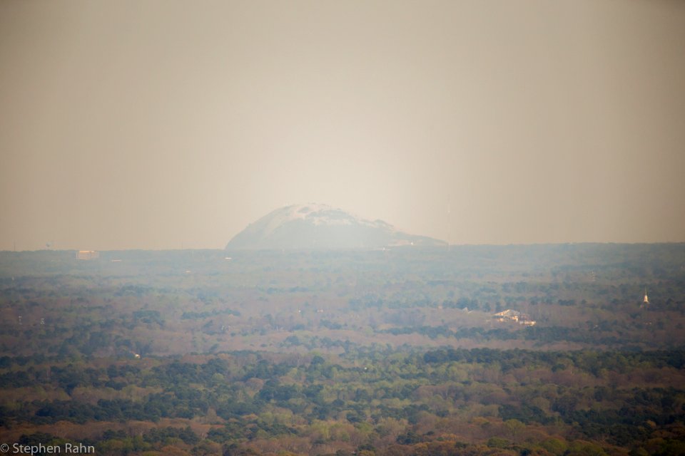View of Stone Mountain from Kennesaw Mountain