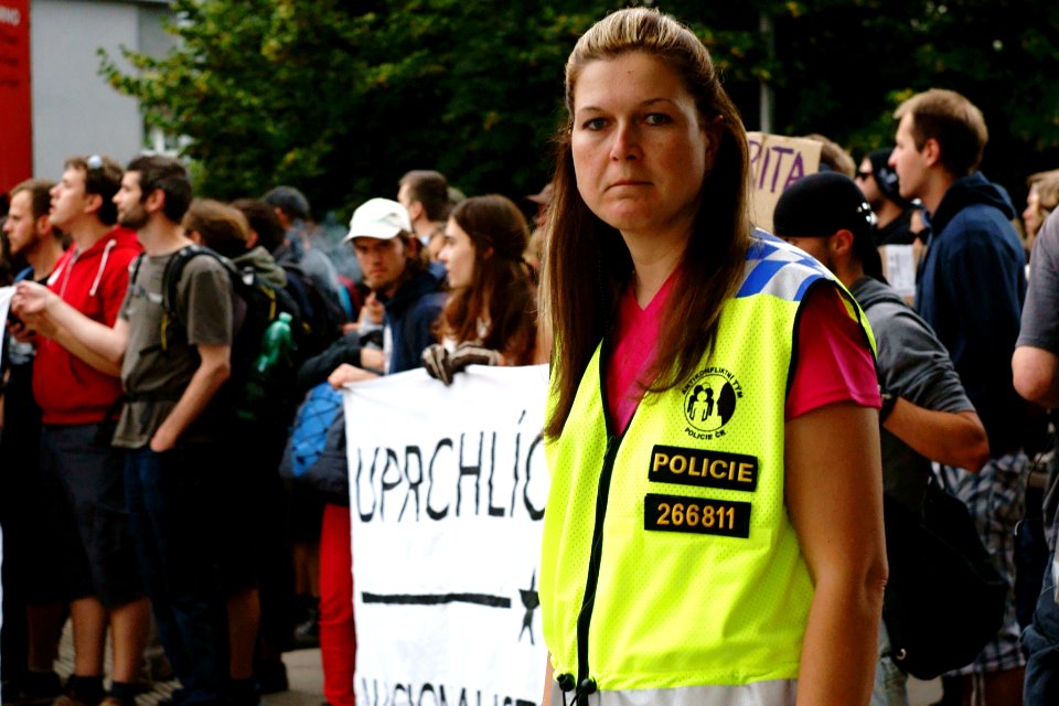 Sony Alpha A230 with Helios-44-2 - Antifascist and Pro-Refugee Demonstartion in Brno