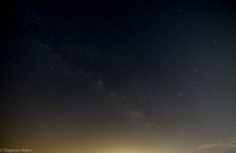 Light-polluted Milky Way