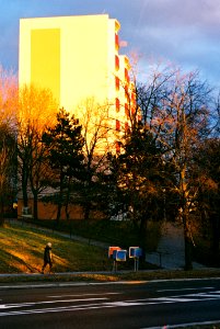 Praktica FX 3 + Edixa-Iscotar - Housing Estate Lesná at Sunset 4