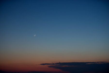 4% Waxing Crescent and Venus