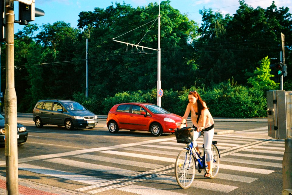 Smena Symbol - Cyclist on Crosswalk