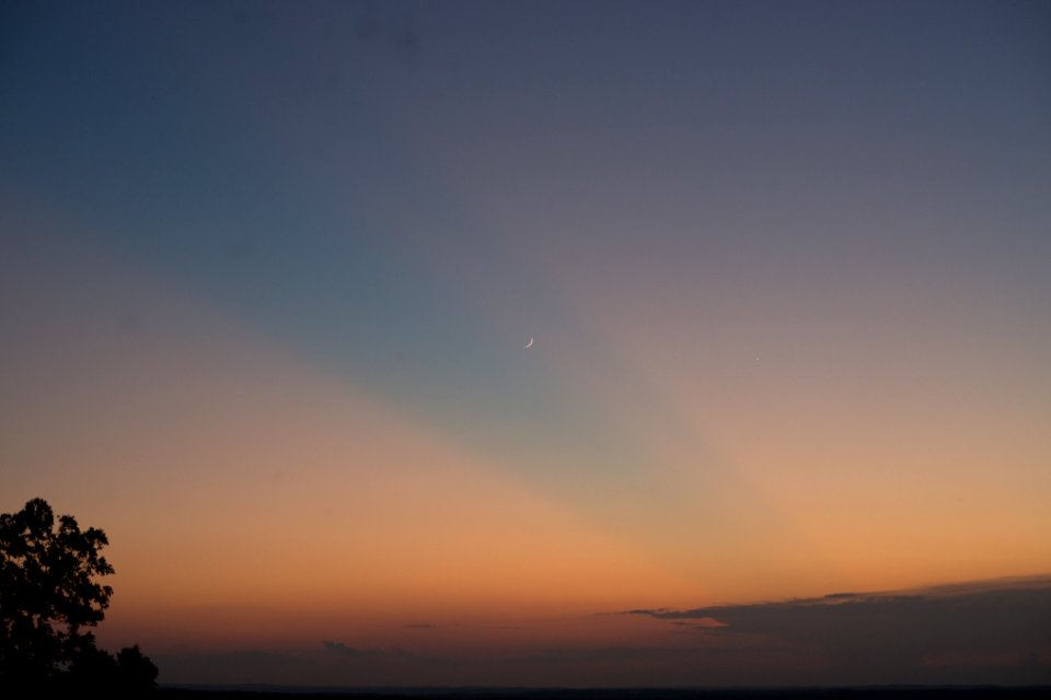 4% Waxing Crescent and Venus
