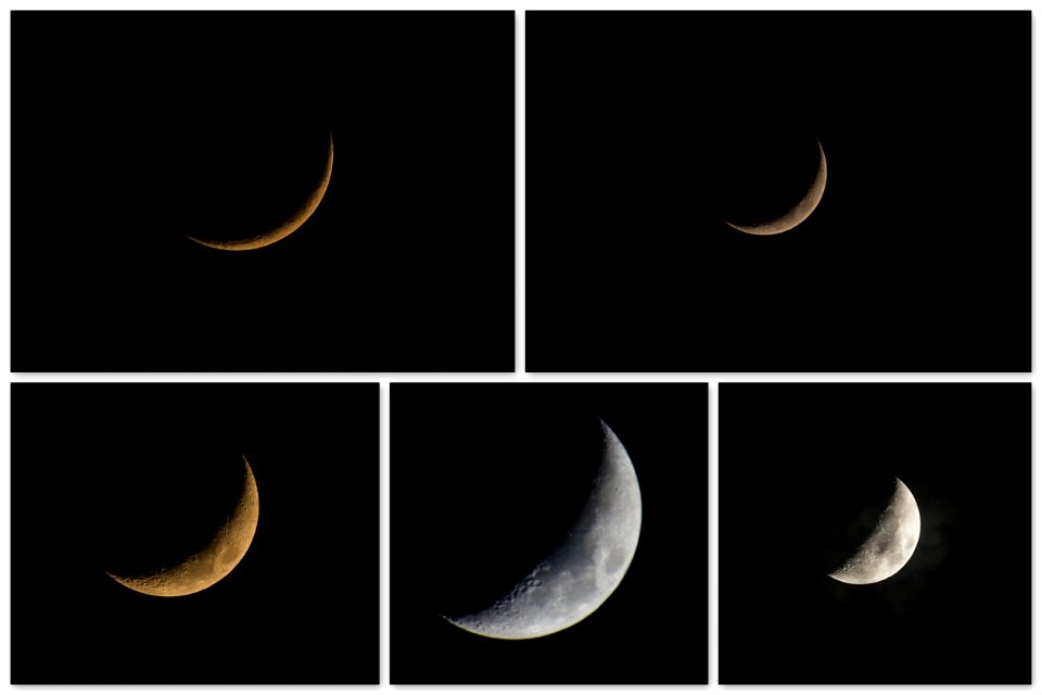 Five Consecutive Crescents