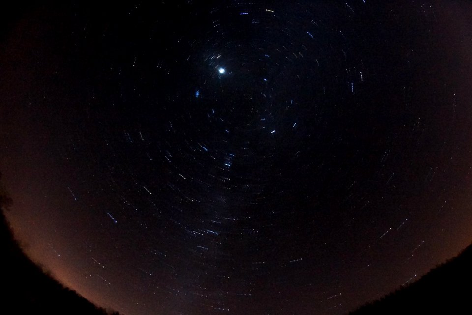 My only real attempt at doing star trails so far. photo