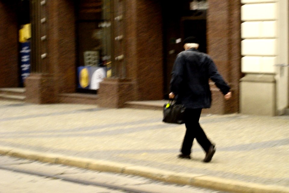 Old Man in a Hurry