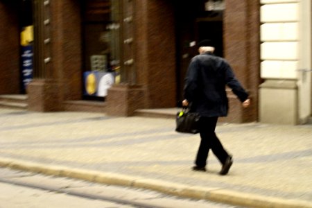 Old Man in a Hurry