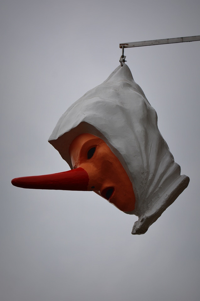 Mask laetare blancs-moussis