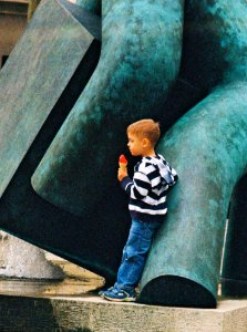 Kiev 4 + Jupiter-11 135/4 - Father and Son on Moravian Square 4
