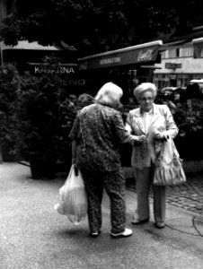 Siluet Elektro - Elderly Ladies Discussing Something photo