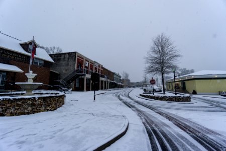 Snow in Adairsville, Georgia 2-25-15 photo