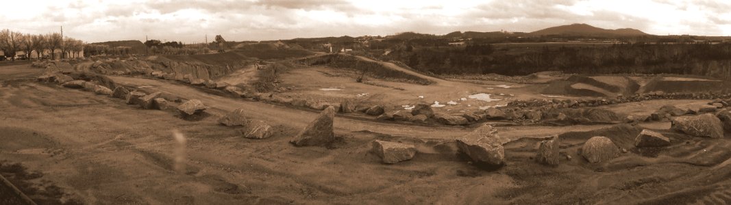 Day 69 - Sepia Quarry Panorama photo