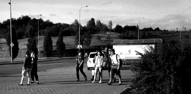 Kiev 4 + Jupiter-12 35/2,8 - In front of Tesco Mall (Královo pole) 4