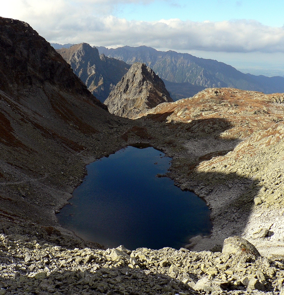 Vysoké tatry frozen tarn high tatras