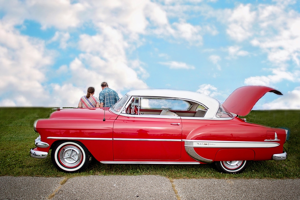 Automobile auto retro