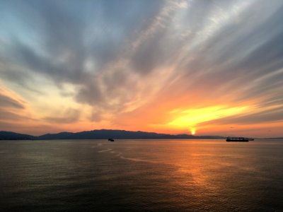 Sunset @ niihama-japan photo