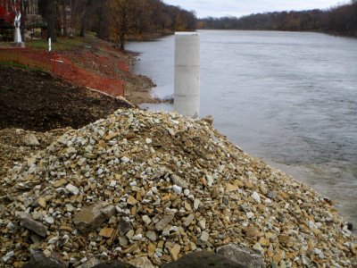 IMG 2665c Walking-Biking Bridge Construction Bird Park Kankakee IL 11-19-2016
