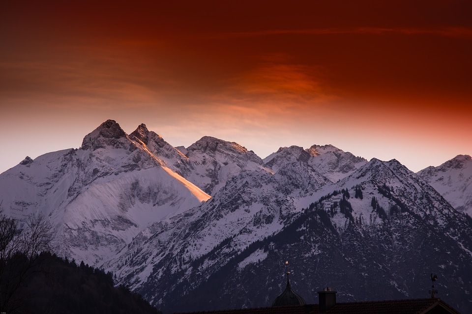 Panorama landscape oberstdorf photo