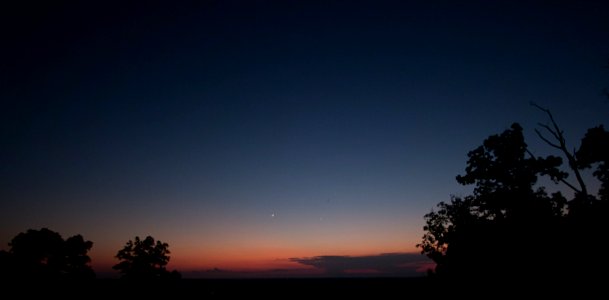 4% Waxing Crescent and Venus photo