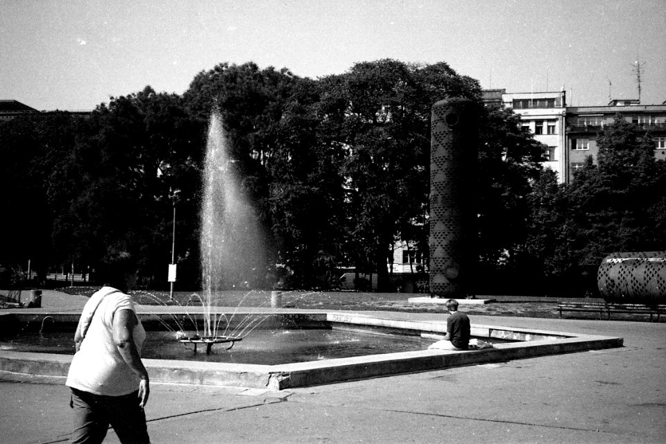 Canon Prima Zoom 80u (Sure Shot 80u) - Moravian Square Scene
