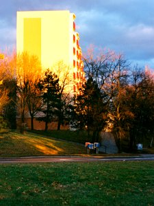 Praktica FX 3 + Edixa-Iscotar - Housing Estate Lesná at Sunset 3