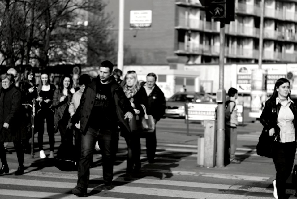 Sony Alpha A230 with Helios-44-2 - Crosswalk Scene