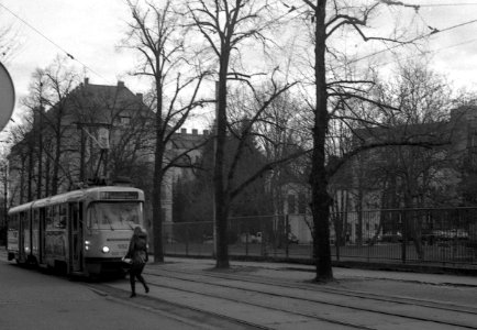 Lomo 135 VS - Woman and Tram photo