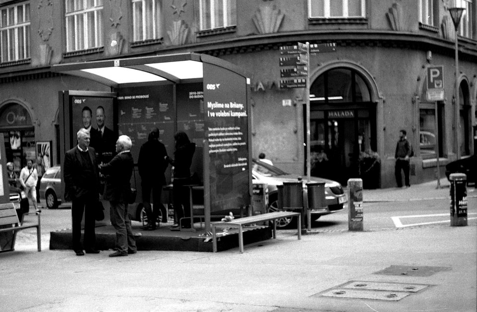 Ricoh TLS 401 with Helios 44-2 - Pre Election Stand 1