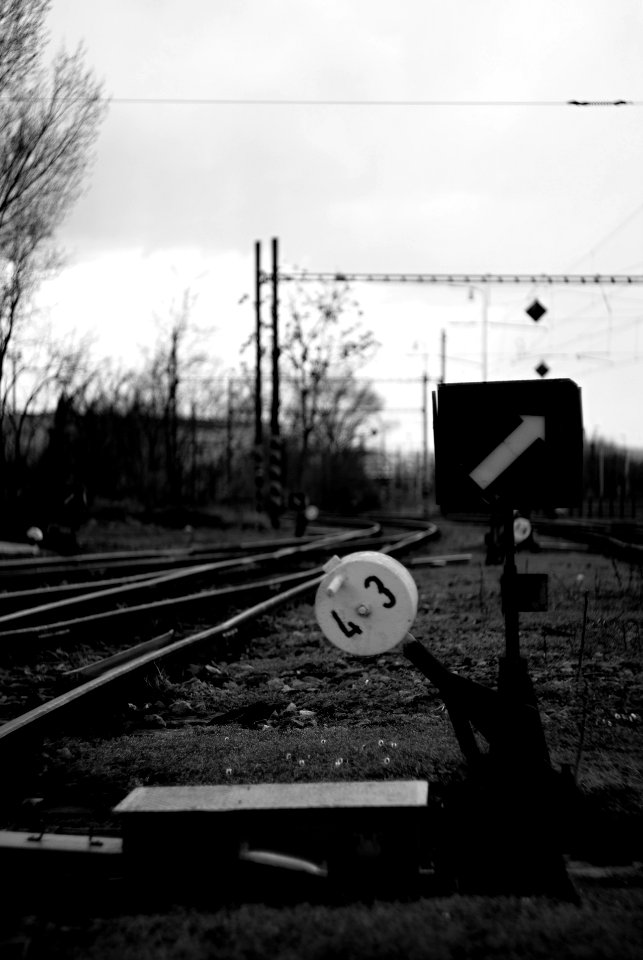 Sony Alpha A230 with Helios-44-2 - Abandoned Part of Brno Railway Station - Points