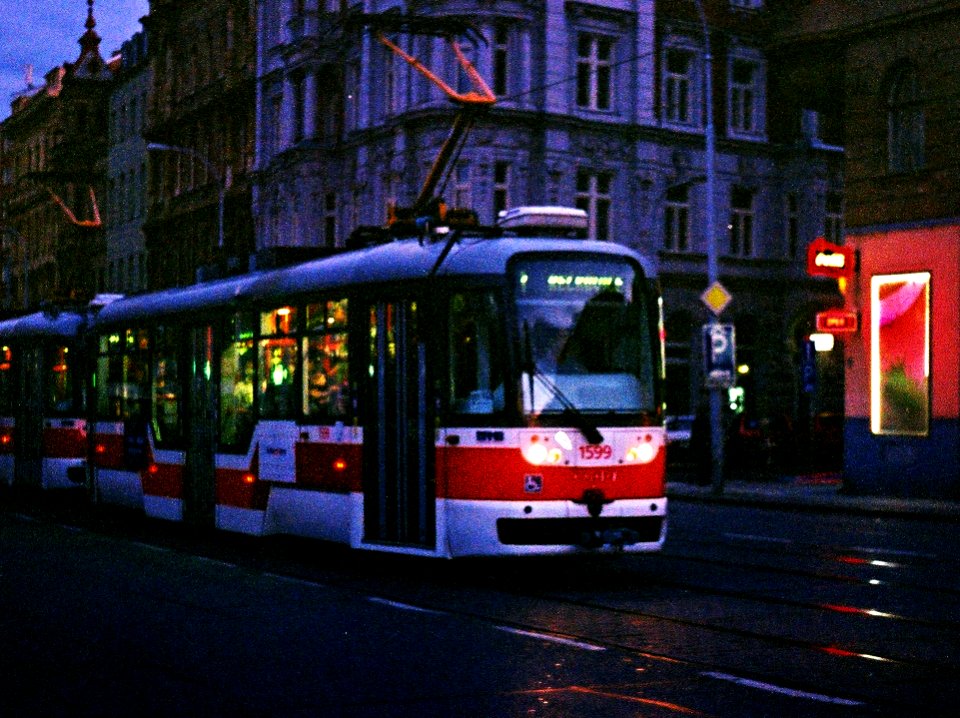 Praktica BC1 - Evening Tram