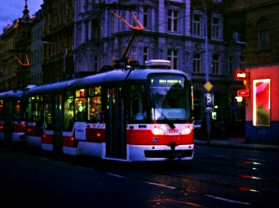 Praktica BC1 - Evening Tram photo