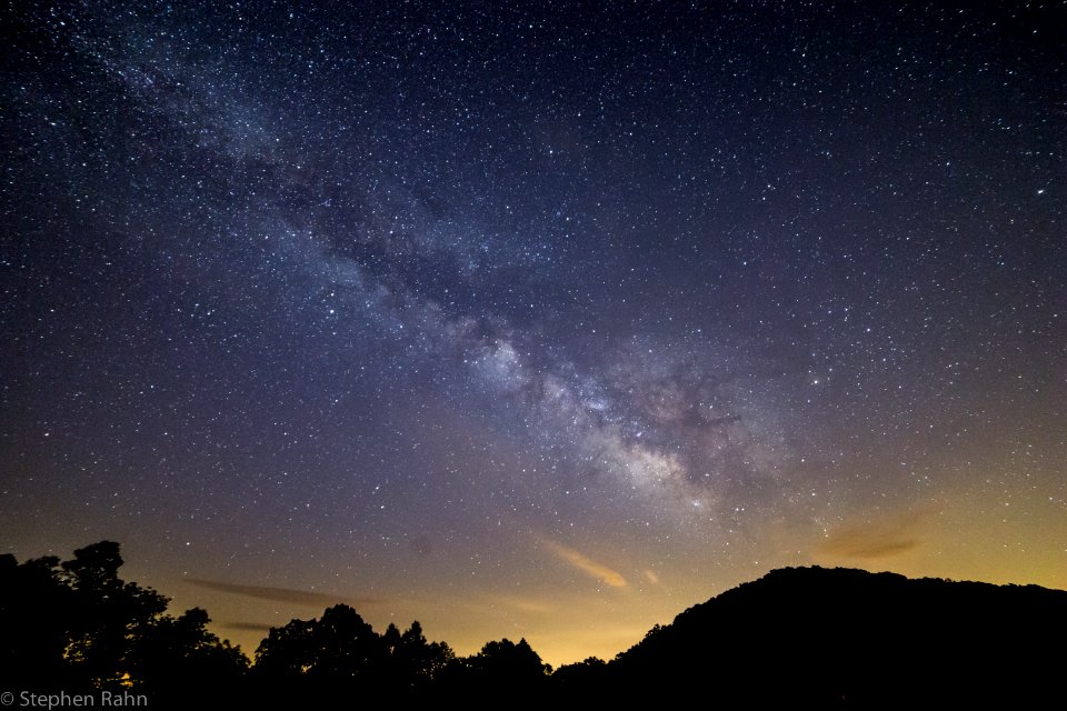 Milky Way over Brasstown Bald Mountain