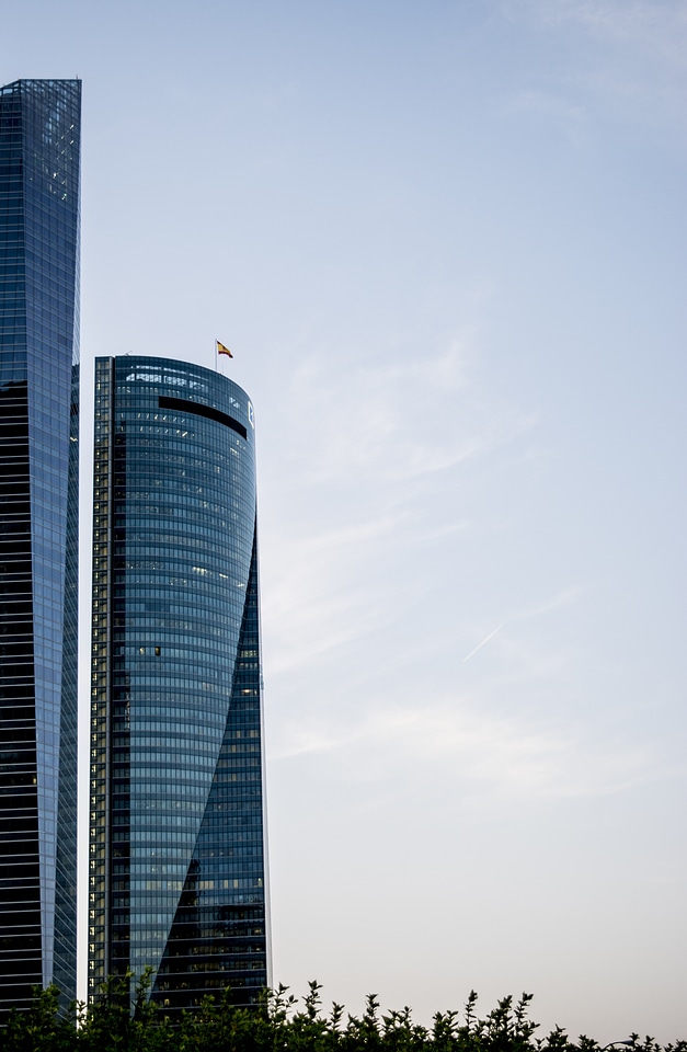 Buildings modern sky