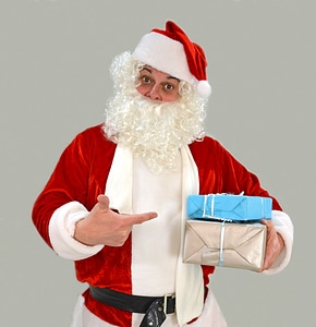 Nicholas santa claus gifts photo