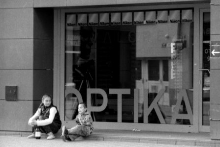 Praktica BC1 with Pentacon Prakticar 2,8/135 - At a Photography Shop