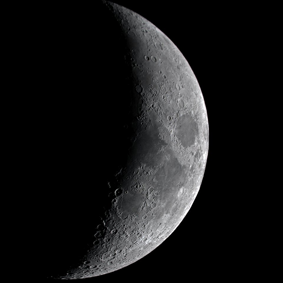 New Year's Even Waxing Crescent Moon.