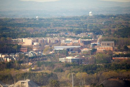 View of Kennesaw State University from Kennesaw Mountain